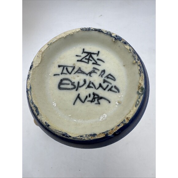 Vintage Handmade Painted From Spain Coffee Tea Mug Cup Flowers Signed - Picture 8 of 8